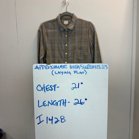 J.Crew Plaid Flannel Shirt Large - Picture 14 of 14